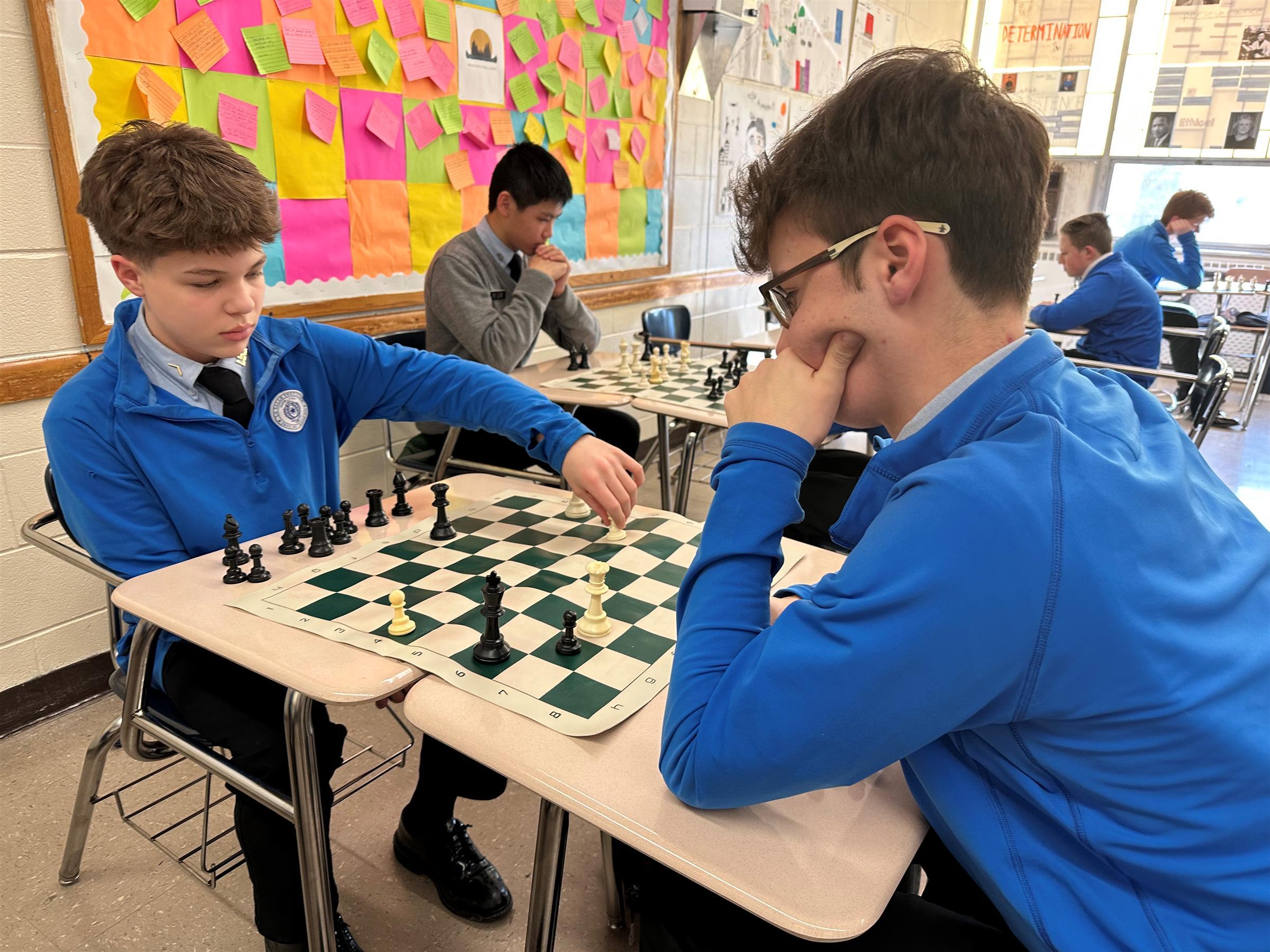students playing chess