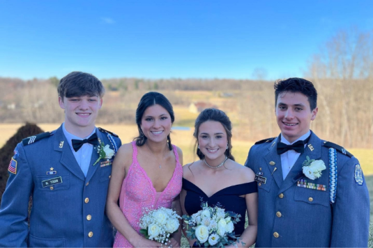 students at Mil Ball